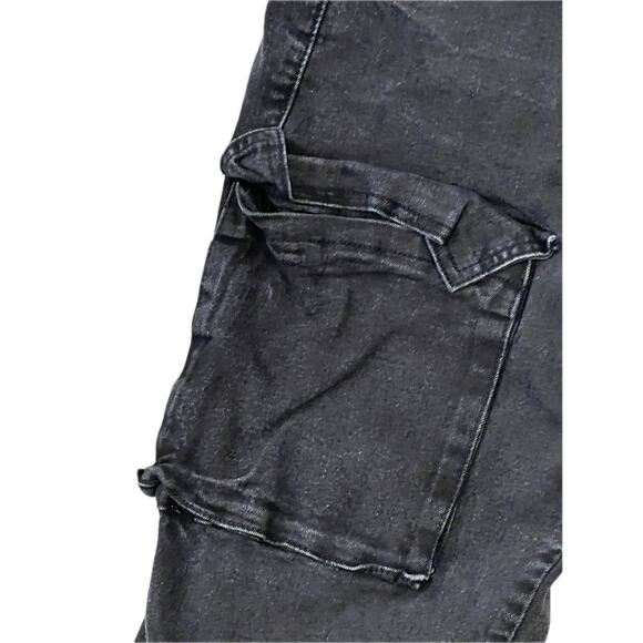 Fashion Nova Men Flared Fit Black Jeans Mens 32x28 - Picture 7 of 8